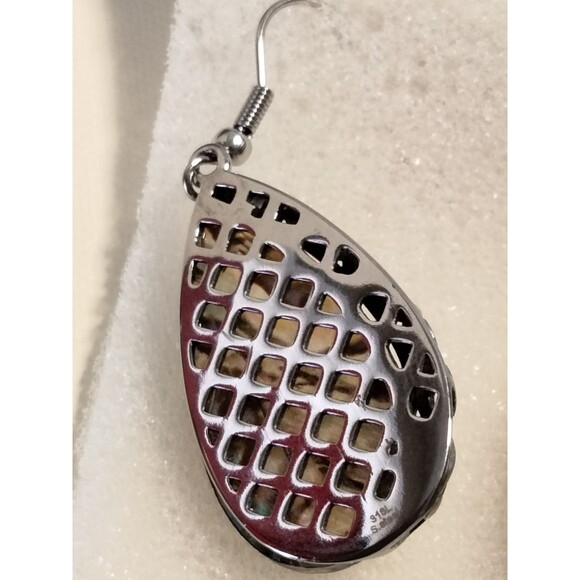 Abalone shell earrings - Picture 2 of 3